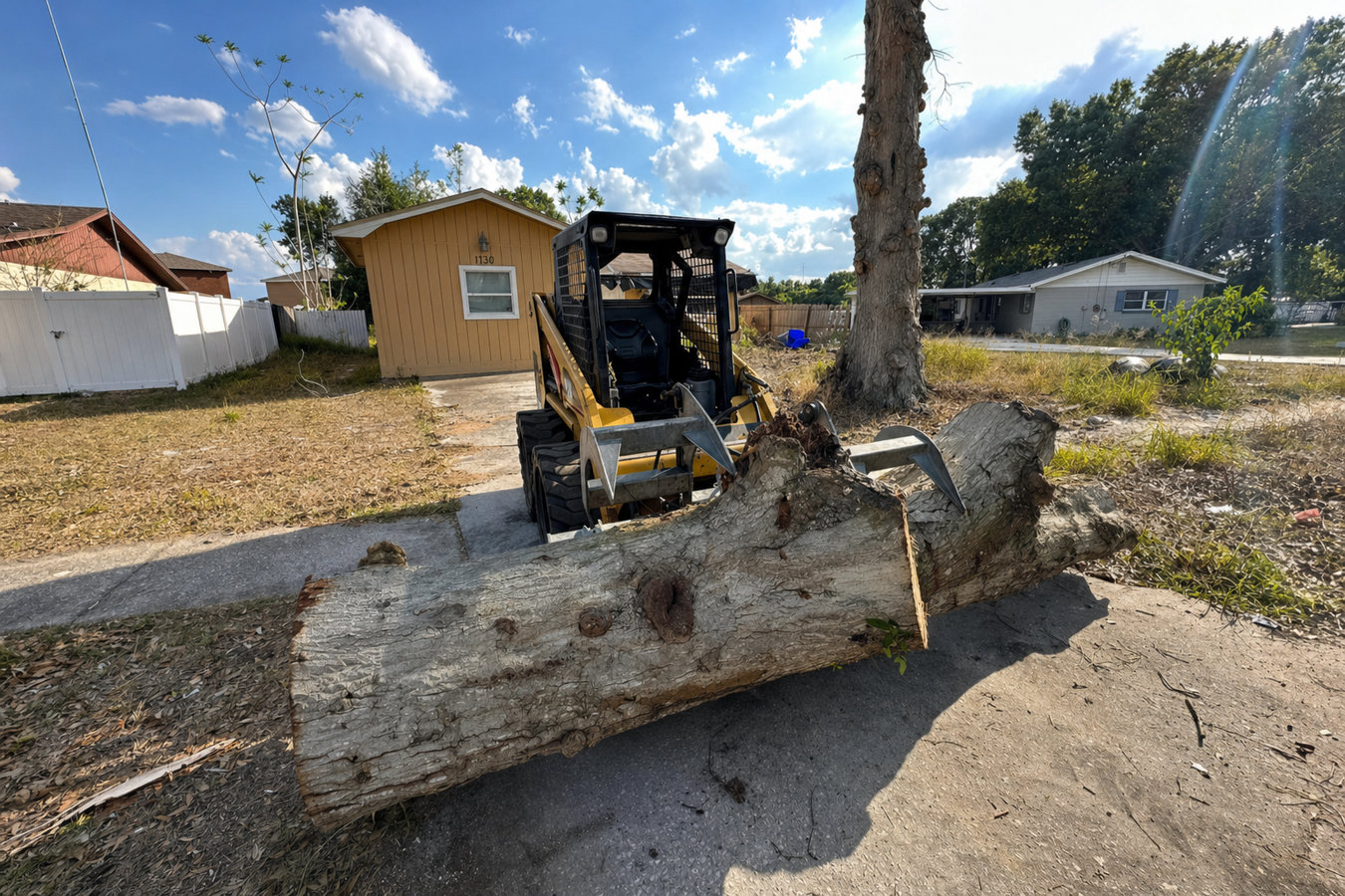 Land clearing in Oakdale, CA